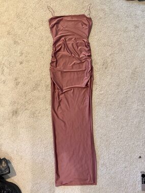 Stretch Maxi Dress in Mauve